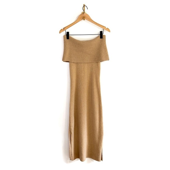 NWT Cult Gaia Maxi Knit Off-The-Shoulder Minda Sweater Dress - Picture 2 of 8